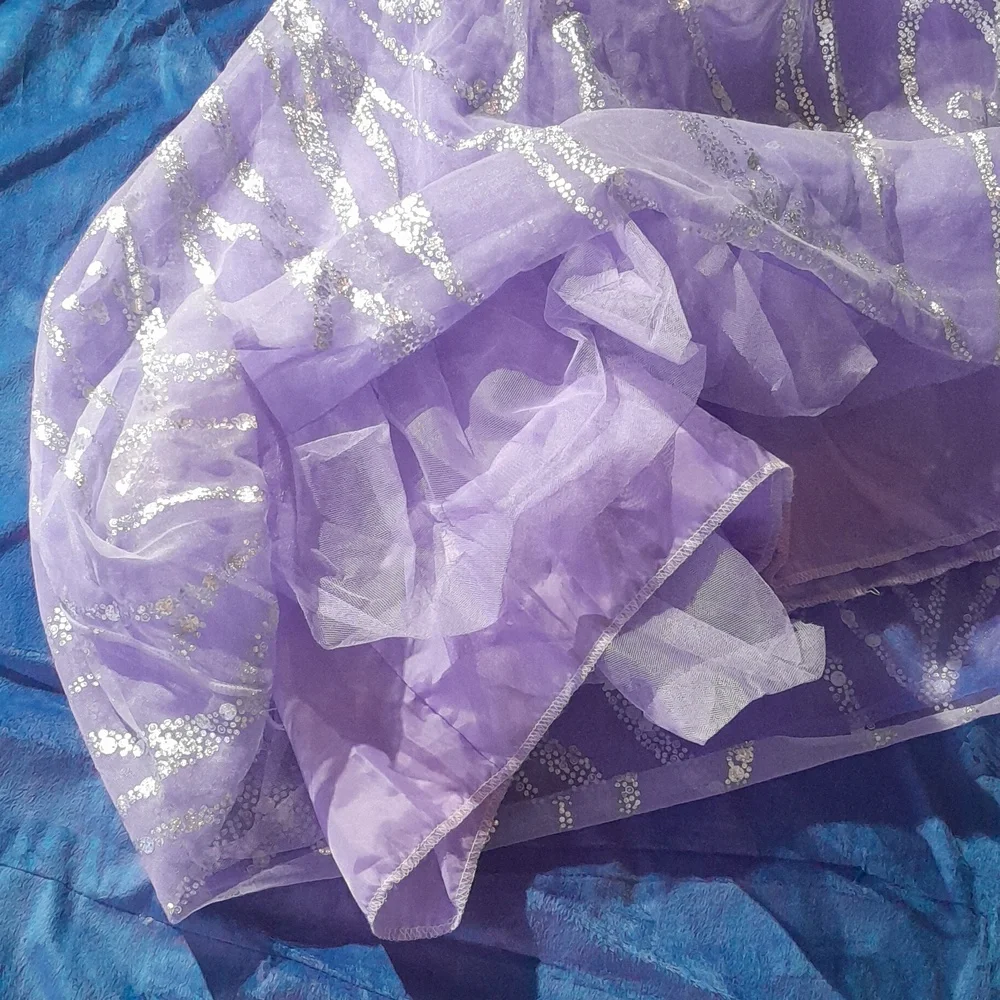 Wicked's "The Good Witch" Purple 3 Layer Glitter Princess Costume Dress - Picture 6 of 13